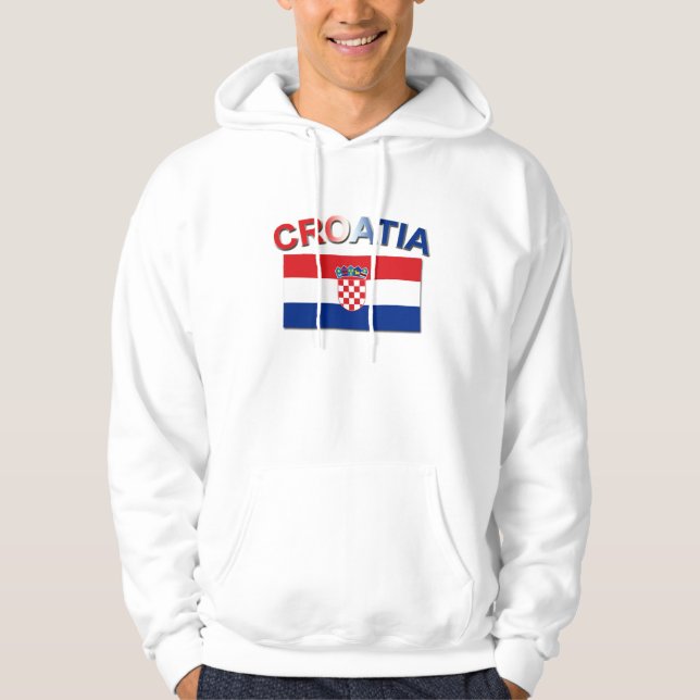 Veste À Capuche Drapeau croate 2 (Devant)