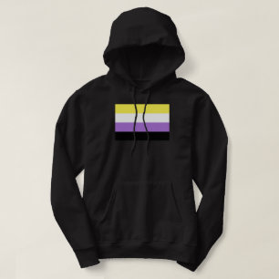 Veste À Capuche Drapeau de fierté non binaire