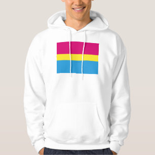 Veste À Capuche Drapeau de fierté pansexuelle SlipperyJoe rose amb
