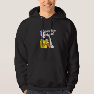 Veste À Capuche Drapeau De Fille Colombienne De Columbia Culture H