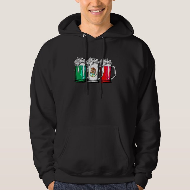 Veste À Capuche Drapeau de la bière mexicaine Cinco De Mayo Femmes (Devant)