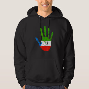 Veste À Capuche Drapeau de la Guinée équatoriale Main Malabo Guiné