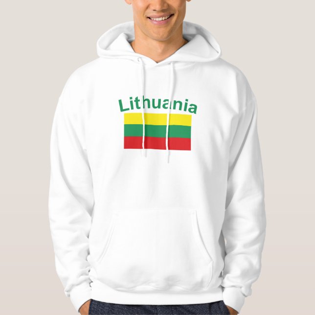 Veste À Capuche Drapeau de la Lithuanie (Devant)