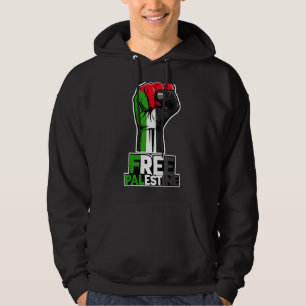 Veste À Capuche Drapeau de la Palestine Libre Palestine poing pale
