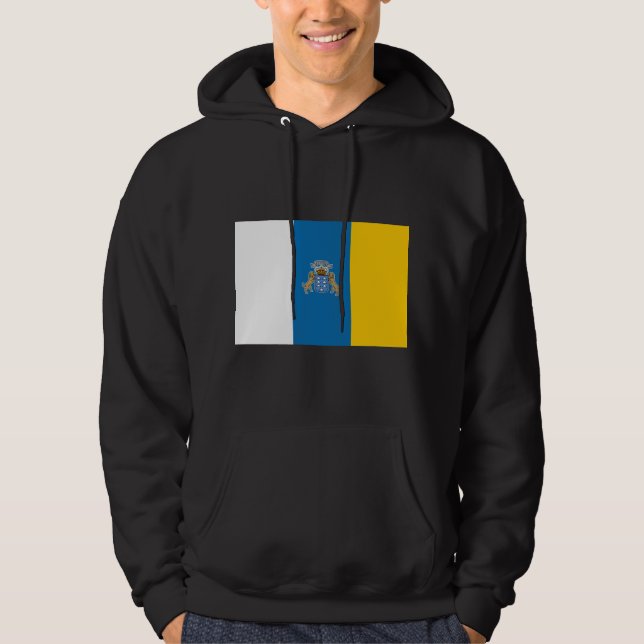 Veste À Capuche Drapeau de l'Îles Canaries (Devant)