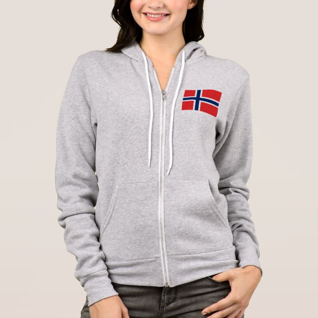 Veste À Capuche Drapeau de Norway (Devant)