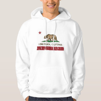 Veste À Capuche Drapeau de République de Long Beach la Californie