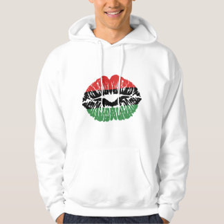 Veste À Capuche Drapeau des lèvres africaines Mélanine Mois de l'h