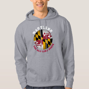VESTE À CAPUCHE DRAPEAU D'ÉTAT DE LA VIEILLE LIGNE DE MARYLAND