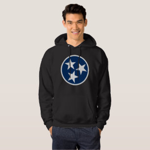 Veste À Capuche Drapeau d'état du Tennessee Bleu Blancs étoiles