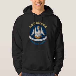 VESTE À CAPUCHE DRAPEAU D'ÉTAT LOUISIANA PELICAN