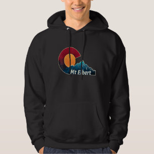 Veste À Capuche Drapeau Du Colorado Et Montagne Stylisé Mont Elber