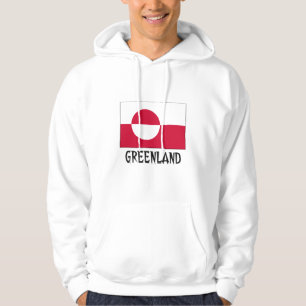 Veste À Capuche Drapeau du Groenland
