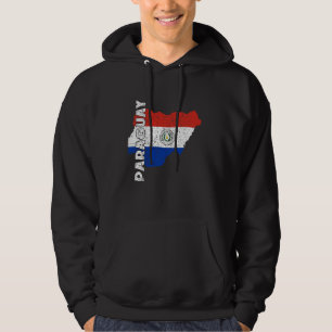 Veste À Capuche Drapeau du Paraguay Carte Fierté paraguayenne Raci