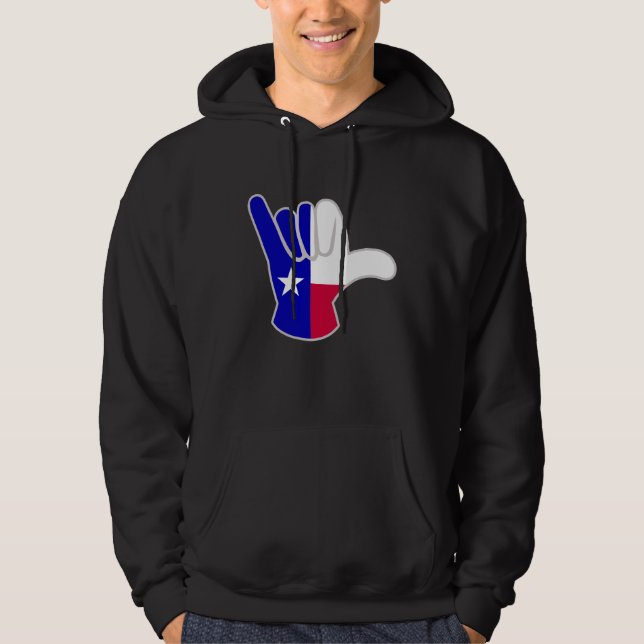 Veste À Capuche Drapeau du Texas Shaka (Devant)