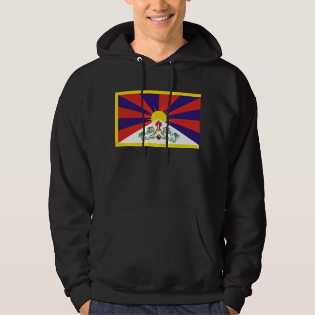 Veste À Capuche drapeau du tibet (Devant)