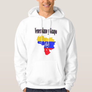 Veste À Capuche Drapeau du Venezuela avec le texte Venezolano y gu