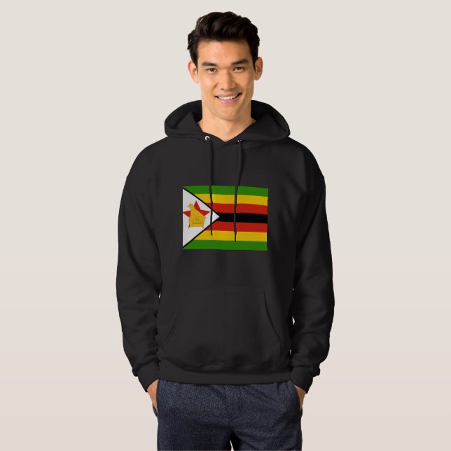 Veste À Capuche Drapeau du Zimbabwe (Devant entier)
