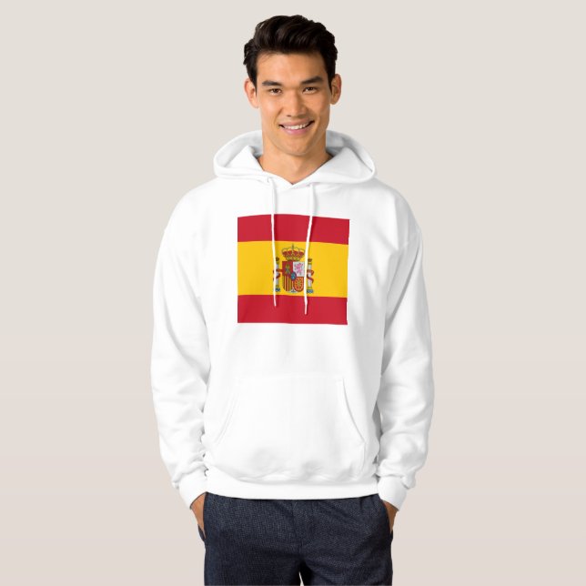 Veste À Capuche Drapeau espagnol (Devant entier)