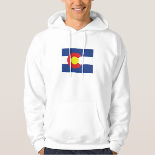 Veste À Capuche Drapeau et carte d'état du Colorado