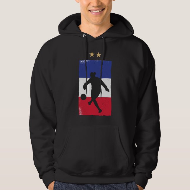 Veste À Capuche Drapeau français du drapeau français du maillot de (Devant)