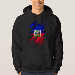 Veste À Capuche Drapeau haïtien Haïti