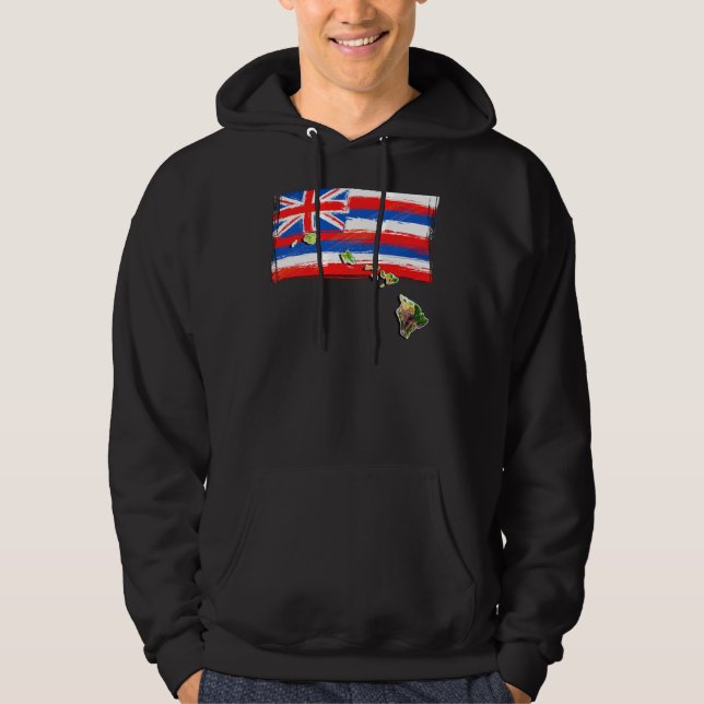 Veste À Capuche Drapeau Hawaï (Devant)