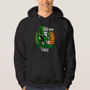 Veste À Capuche Drapeau irlandais de la Saint Patrick Dinosaures S