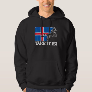 Veste À Capuche Drapeau Islandais Pour Les Chevaux Isi Islande