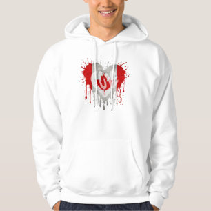 Veste À Capuche Drapeau J'aime Canada