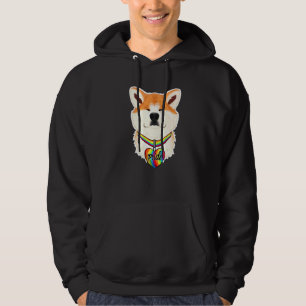 Veste À Capuche Drapeau Lgbtq I Drapeau Gay pride I Akita Inu