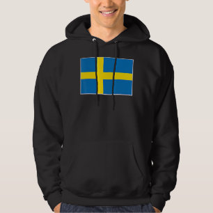 Veste À Capuche Drapeau Suédois Avec Couleurs Nationales Suédoises