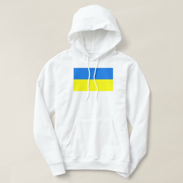 Veste À Capuche Drapeau Ukraine (Design devant)