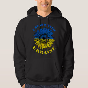 Veste À Capuche Drapeau ukrainien tournesol Support I Avec l'Ukrai