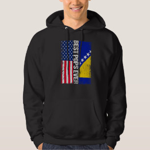 Veste À Capuche Drapeau Usa & Drapeau Bosnie-Herzégovine Meilleurs
