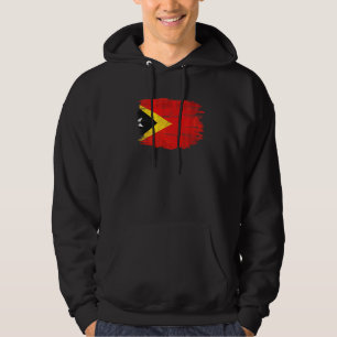 Veste À Capuche Drapeau vintage du Timor-Leste