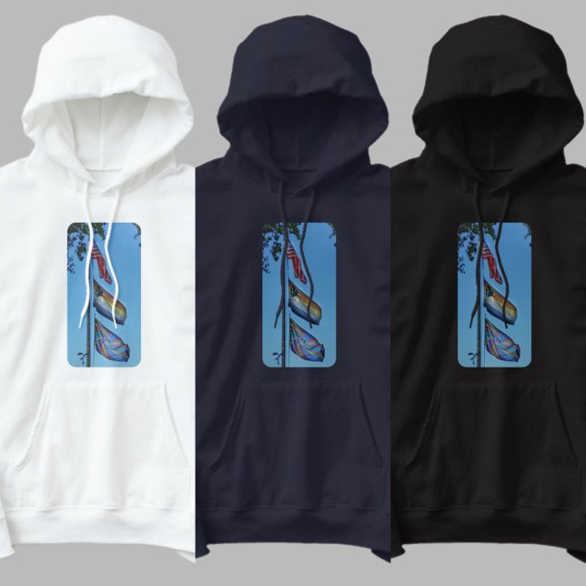 Veste À Capuche Drapeaux de Pride USA Rainbow Peace Bear Brotherho (Créateur téléchargé)