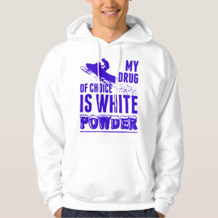 Veste À Capuche Drogue De Choice White Powers Pour Motoneige