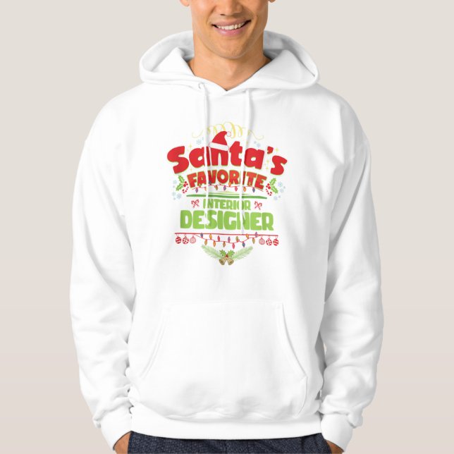 Veste À Capuche Drôle cadeau de Noël Père Noël, cadeau de Noël (Devant)