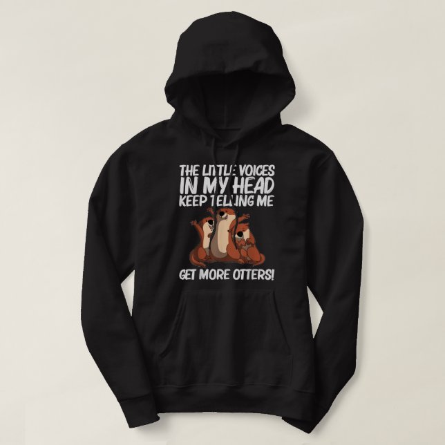Veste À Capuche Drôle cadeau Otter Hommes Femme Otter Animal Pe (Design devant)