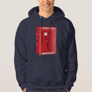Veste À Capuche Drôle Cartoon Marshmallow - En Coque De Feu