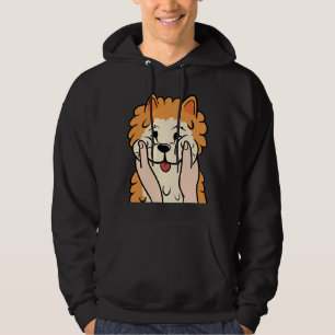 Veste À Capuche Drôle Cheeks Pomeranian Chubby