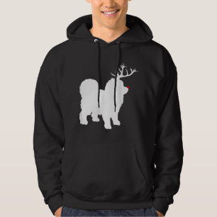 Veste À Capuche Drôle Chow Chow Chien de Noël Reindeer Antlers Xma
