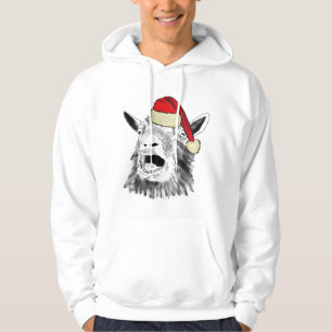 Veste À Capuche Drôle cri Père Noël Chèvre Noël