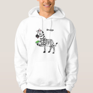 Veste À Capuche Drôle dessin animé zèbre