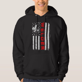 Veste À Capuche Drôle drôle Vintage Usa Drapeau Souder Drapeau Amé