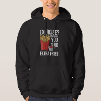 Veste À Capuche Drôle Exercice Fast Food Je Pensais Que Vous Avez