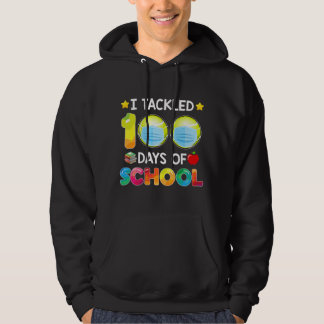 Veste À Capuche Drôle J'Ai Appris 100 Jours De Tennis Scolaire Gar