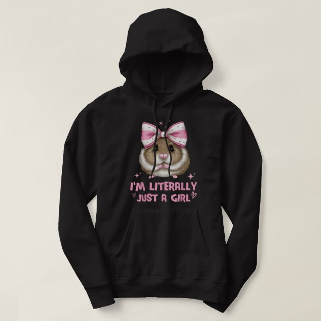 Veste À Capuche Drôle Je suis littéralement juste un mème de fille (Design devant)