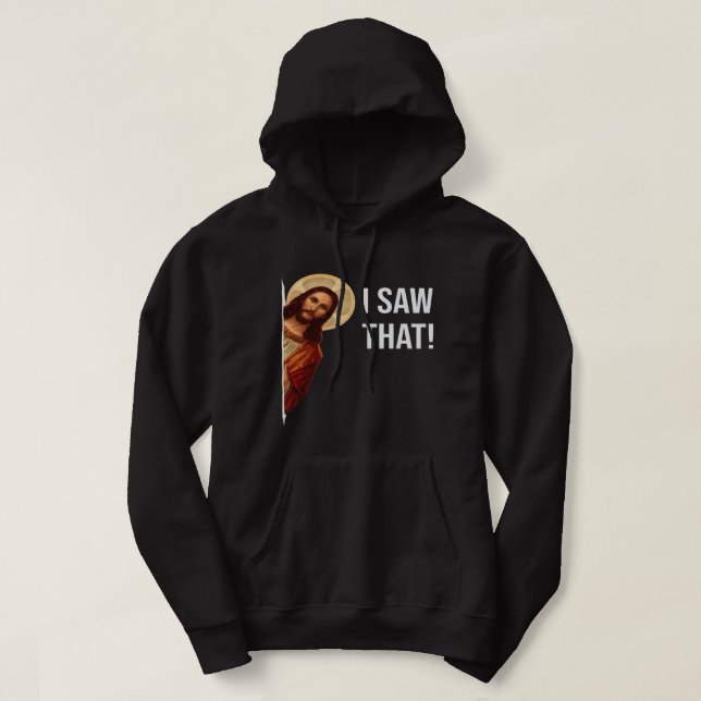 Veste À Capuche Drôle Jésus Je Vois Que L'Église Chrétienne Croix  (Design devant)